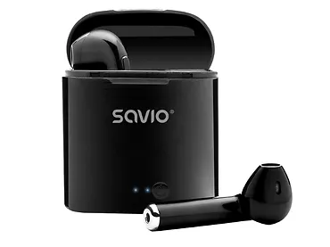 Słuchawki bezprzewodowe SAVIO TWS-02 Bluetooth 5.0 dioda LED