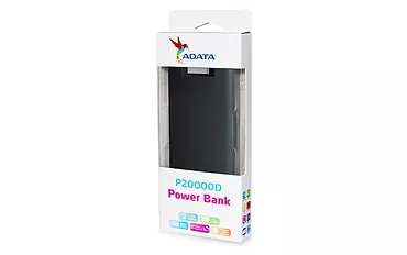 Adata Power Bank AP20000D 20000mAh 2.1A czarny