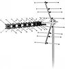 Sencor Antena zewnętrzna SDA 611 DVB-T2/T Zysk 12dB,Imp 75OHm, 4G LTE