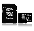 Silicon Power Karta pamięci Elite microSDXC 64GB CLASS 10 + adapter