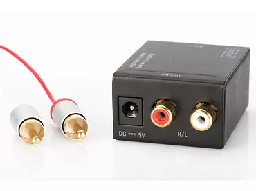 Digitus Konwerter sygnału Audio 1xCoax/Toslink do 2xRCA (Stereo)