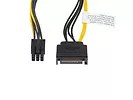 LANBERG Kabel SATA zasilający - PCI Express 6Pin 20cm