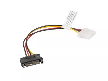 LANBERG Kabel SATA zasilający - Molex M/F 15cm