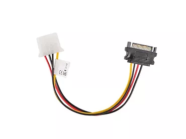 LANBERG Kabel SATA zasilający - Molex M/F 15cm