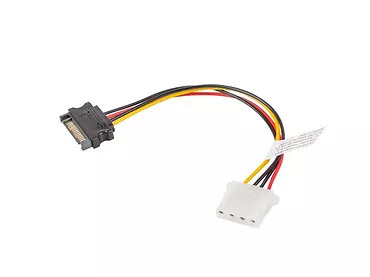 LANBERG Kabel SATA zasilający - Molex M/F 15cm