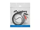 LANBERG Kabel Minijack - 2x Chinch M/M 1.5M