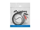 LANBERG Kabel Minijack - 2x Chinch M/M 1.5M