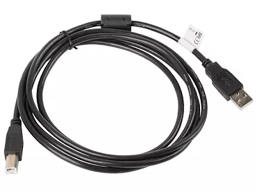 LANBERG Kabel USB 2.0 AM-BM 1.8M Ferryt czarny