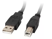 LANBERG Kabel USB 2.0 AM-BM 1.8M Ferryt czarny