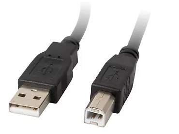 LANBERG Kabel USB 2.0 AM-BM 1.8M Ferryt czarny