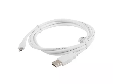 LANBERG Kabel USB 2.0 micro AM-MBM5P 1.8M biały