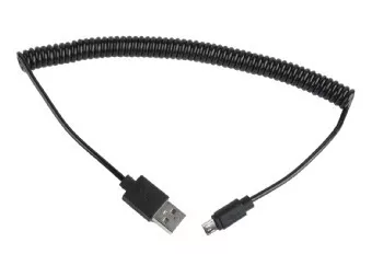 Gembird Kabel micro spirala USB 2.0 1.8m czarny AM-MBP5P