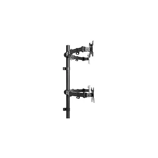 Uchwyt nabiurkowy na 4 monitory 13-27cali 4x10kg, czarny