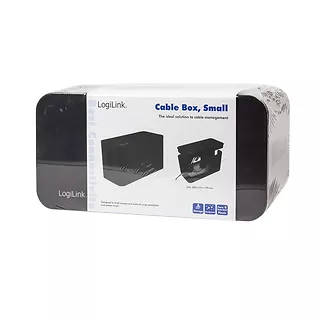 LogiLink Organizer kabli Cable Box, czarny