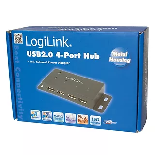 LogiLink Hub 4xUSB 2.0 metalowa obudowa