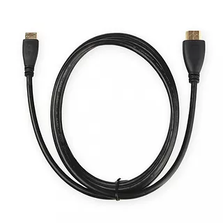 4world KABEL HDMI [M] - MINI HDMI [M] V1.4 HIGH SPEED Z ETHERNET 1.8M   POZŁACANE KOŃCÓWKI, CZARNY