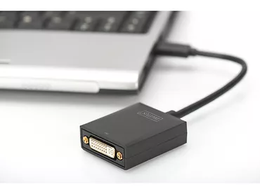 Digitus Adapter graficzny DVI 1080p FHD na USB 3.0, aluminiowy