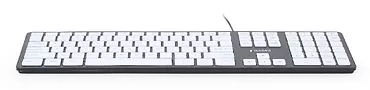 Gembird Klawiatura X-slim USB czarno-biała