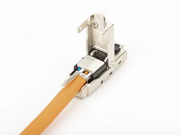 Digitus Wtyczka ekranowana RJ45 kat.6A do montażu AWG 22-27, 10 GBit Ethernet, PoE+