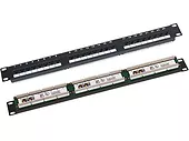 Patchpanel UTP kat.5e 19 cali 1U 24xRJ45 LSA