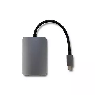 Qoltec Adapter USB typ C męski/ HDMI żeński/ VGA żeński