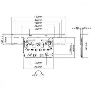 Maclean Uchwyt Do TV QLED Q7 Q8 Q9 Q7FN Q9FN MC-837