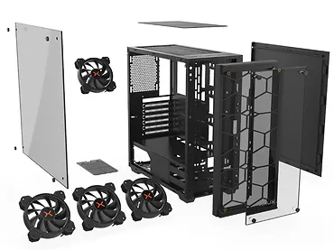 Obudowa komputerowa Krux Leda RGB