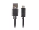 LANBERG Kabel USB CM - AM 2.0 1m czarny QC 3.0, pełna miedź