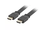 LANBERG Kabel HDMI-HDMI v2.0 1.8m czarny płaski 4K 60Hz, pełna miedź