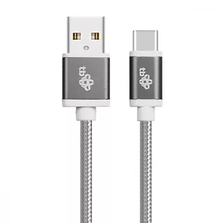 TB Kabel USB-USB C 1.5m szary sznurek