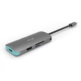 i-tec USB-C Metal Nano Stacja Dokująca 1x HDMI 4K Ultra HD 3840 x 2016 @ 30Hz 1x czytnik SD 1x  czytnik micro SD 3x USB 3.0 1x USB-C Power D