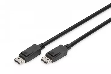 ASSMANN Kabel połączeniowy DisplayPort z zatrzaskami 8K 30Hz UHD Typ DP/DP M/M czarny 2m