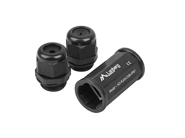 LANBERG Adapter złączka sieciowa RJ45 - RJ45 kat.6 ekranowany wodoodporny IP67