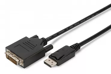 ASSMANN Kabel DisplayPort z zatrzaskiem 1080p 60Hz FHD Typ DP/DVI-D (24+1) M/M 2m