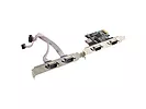 LANBERG Karta PCI Express - COM 9Pin x4 + Śledzie Low Profile