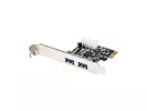 LANBERG Karta PCI Express - USB 3.1 GEN1 2-Port + Śledź Low Profile