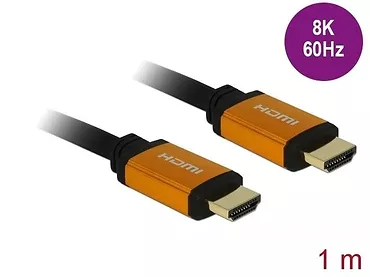 Delock Kabel HDMI M/M v2.1 8K 60Hz czarny 1m