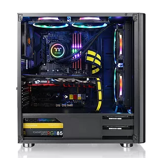 Thermaltake Obudowa V200 szkło hartowane RGB czarna