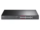 Przełącznik niezarządzalny TP-Link TL-SL1218MP PoE, 16 portów 10/100Mb/s, 2 porty gigabitowe