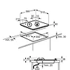 Electrolux  Płyta gazowa EGG6407K szklana