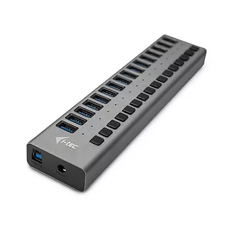 i-tec Hub USB3.0 z ładowaniem, 16 portów, 90W