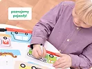 Czuczu Pojazdy Zabawy kreatywne z pisakiem zmazywakiem