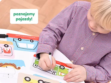 Czuczu Pojazdy Zabawy kreatywne z pisakiem zmazywakiem