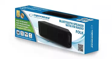 Esperanza Głośnik Bluetooth FM Folk czarny
