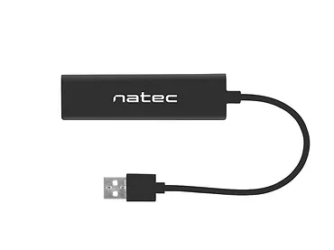 NATEC Hub USB Dragonfly 3 porty USB 2.0 + RJ45