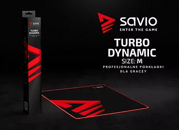 Elmak Podkładka pod mysz gaming SAVIO Turbo Dynamic M 450x450x3mm, obszyta