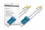 Digitus Patchcord FO Singlemode 09/125 OS2 LC-LC duplex 5m żółty