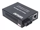 Media konwerter Gigabit PoE+  1000Base-T RJ45/1000Base-LX (SC) SM 20km