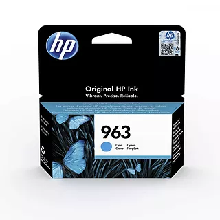 HP Inc. Wkład do drukarki atramentowej 963 Cyan 3JA23AE