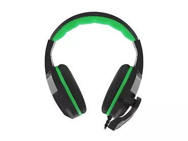 NATEC Słuchawki dla graczy Genesis Argon 100 z mikrofonem czarno-zielone